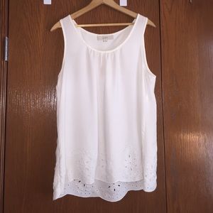 White loose blouse