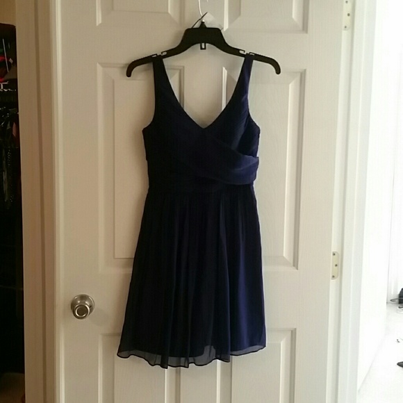 J.crew dark blue / purple chiffon cocktail dress
