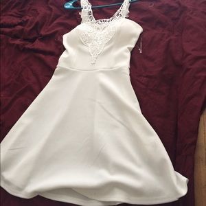 White Charlotte Russe dress.
