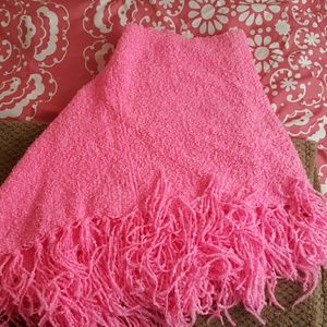 Pink poncho