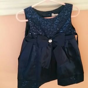 Beautiful navy blue girls dress