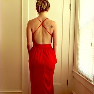 Red sun dress/gown