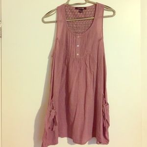 Soft pink tunic tank top