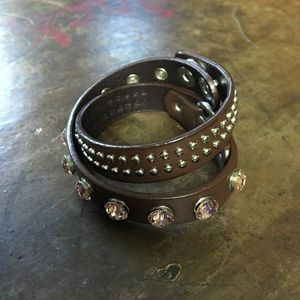 Swarovski Leather Wrap Bracelet
