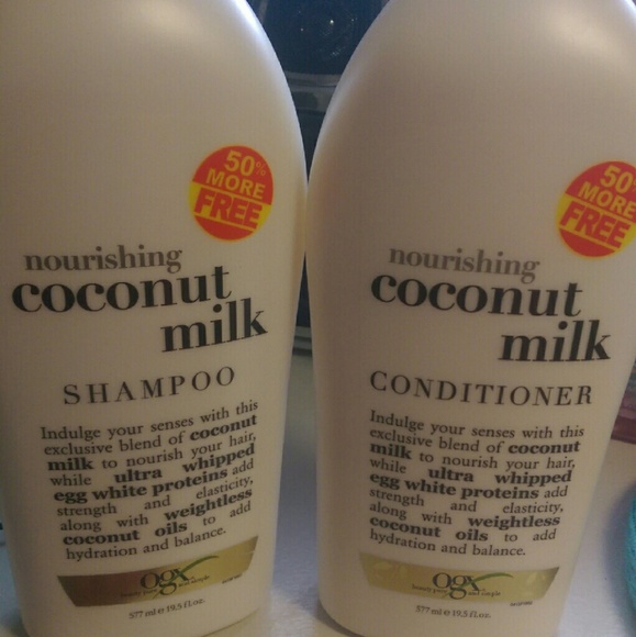 OGX Coconut Milk Shampoo and Conditioner