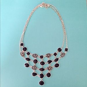 Black/Silver Statement Necklace