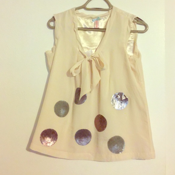 Cream tank top