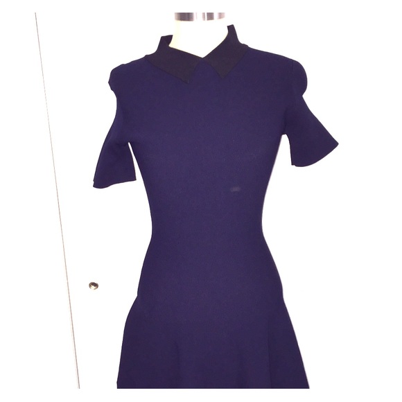 Navy Collared Kate Spade Wool Dress