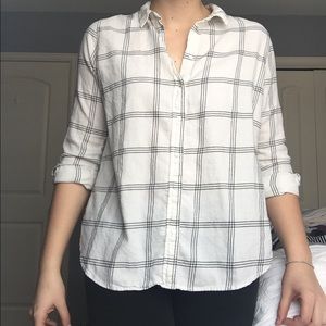 White and black plaid