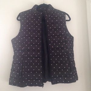 Cute polka dot puffer vest and skirt bundle