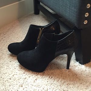 Vince Camuto Suede and Leather Booties