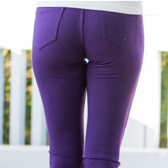 Plum Jeggings - Picture 3 of 3
