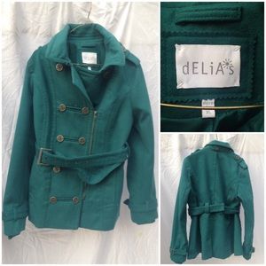 On hold---- delia's Teal Pea Coat