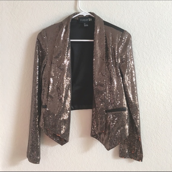 F21 sequined blazed