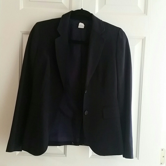 J Crew navy blue wool blazer and city Fit pants