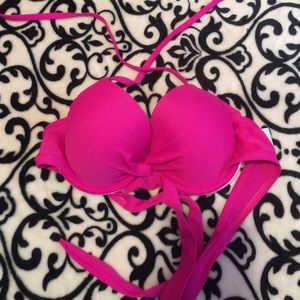 Hot pink swim top