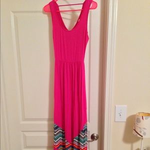 NEW Pink Owl Maxi Dress, size small