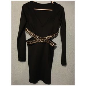 Black tight partying dress