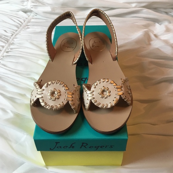 Jack Rogers Liliana in Bone/Gold