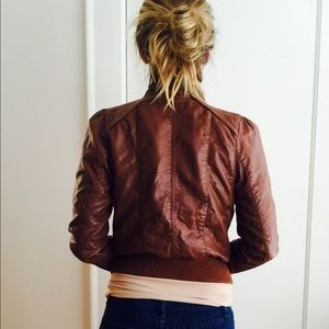 Brown pleather jacket (H&M)