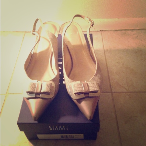 Stuart Weitzman Kitten Heel slingback