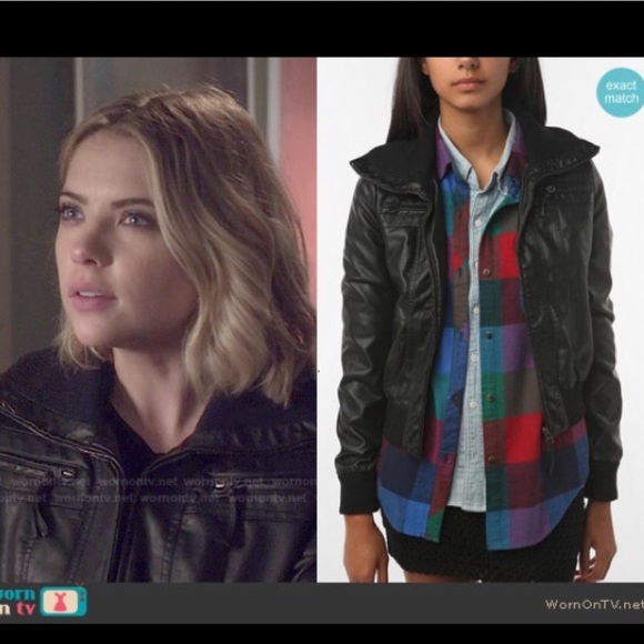 ⭐️HP SALE⭐️ Sparkle & Fade Faux Leather Jacket