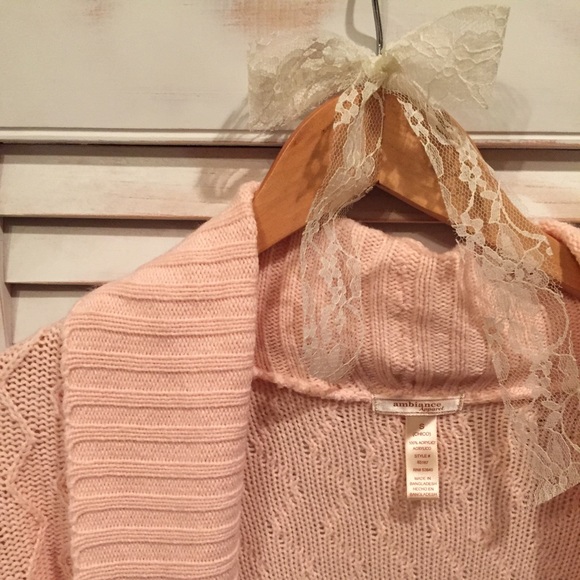 Pink Open Cardigan - Picture 3 of 3