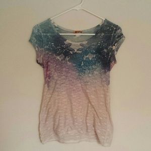 Lacy type ombre top