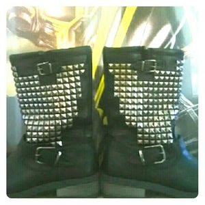 Wanted Motor Boots Black Size 8 PERFECT CONDITION