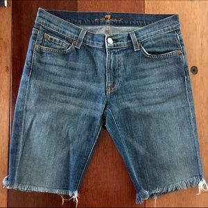 Cutoff 7 For All Mankind Jean Shorts.