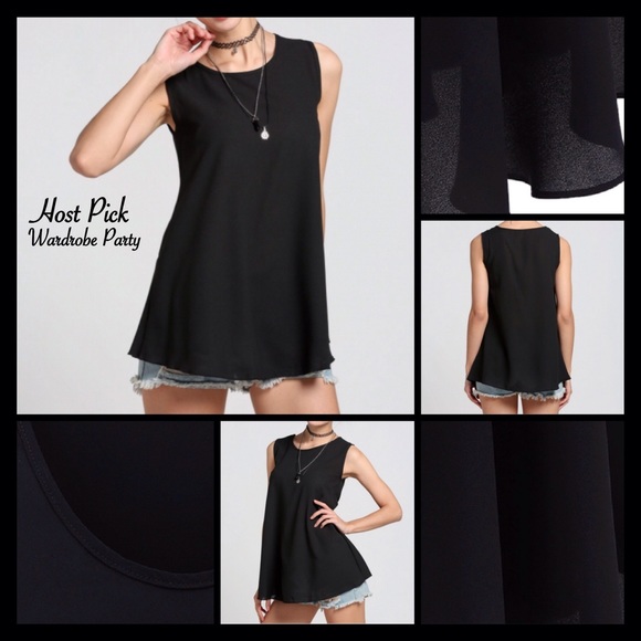 Host Pick Chiffon Sleeveless Tank Top Blouse - Picture 5 of 5