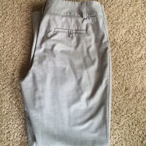 These slacks are light grey & white.