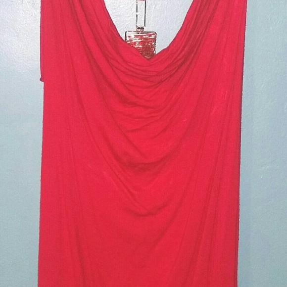Ladies red tank top