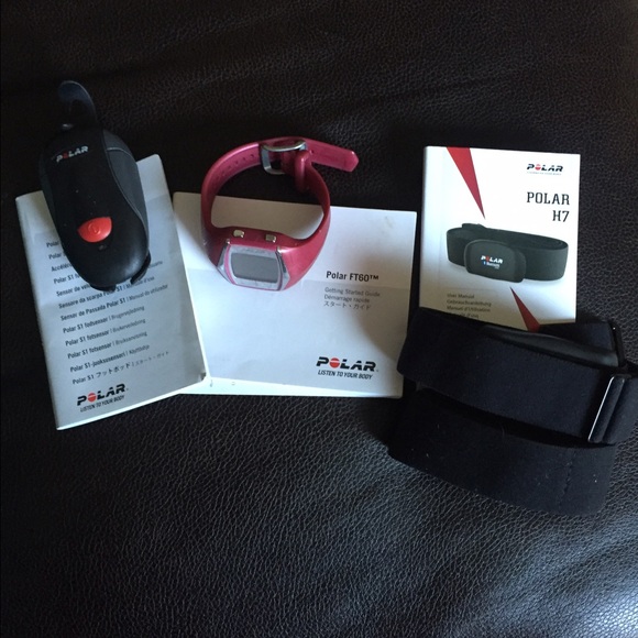 Polar FT60 watch and accessories