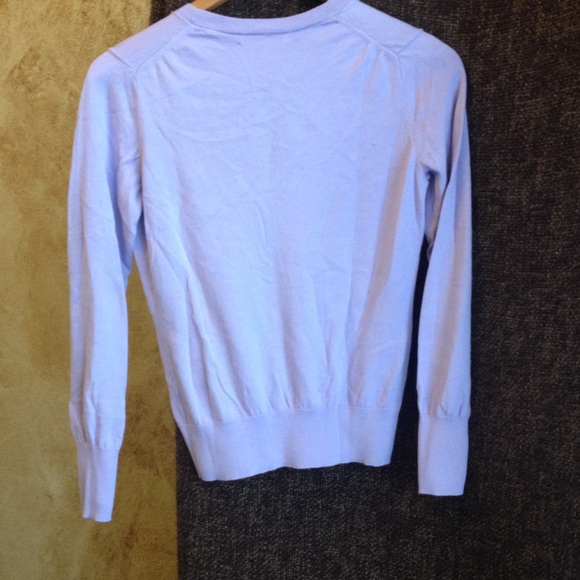 V-Neck Purple Banana Republic Lightweight Sweater - Picture 3 of 3