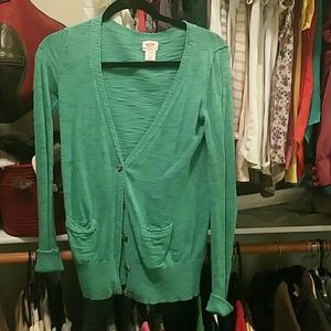 Teal cardigan