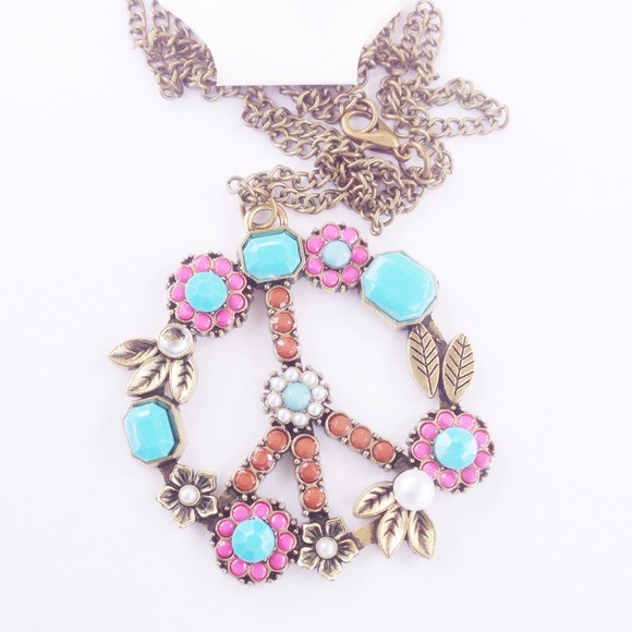 Host Pick Colorful Peace Sign Necklace LAST ONE - Picture 3 of 4