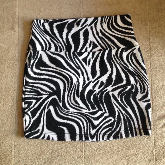 Zebra Mini Skirt
