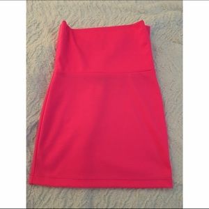 Nollie Hot Pink Bodycon Skirt