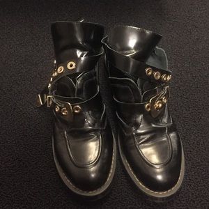 Sincerely Jules style open side combat boots