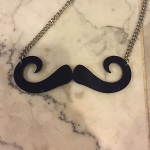 Mustache necklace
