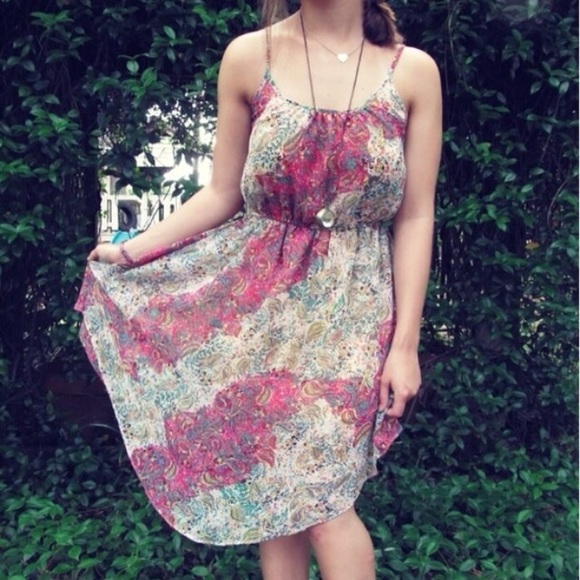 Pink Floral Dress