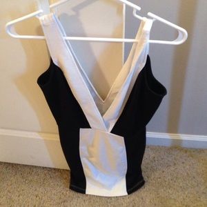 Nasty gal black and white dress