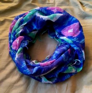 Printed Blue/Purple AE Infinity Scarf