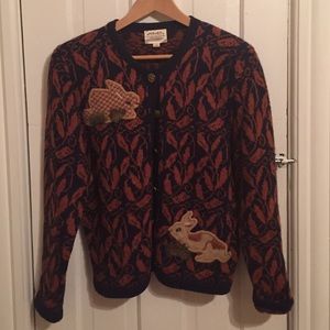 Embroidered Susan Bristol Cardigan circa 1991