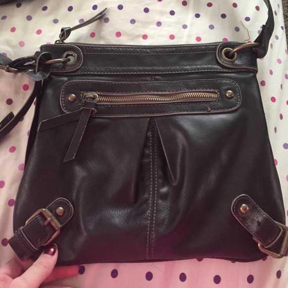 Cross body dark gray purse!