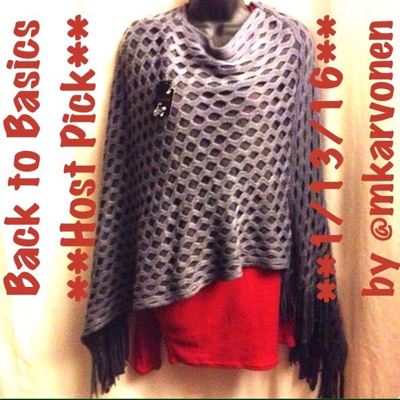 NWT Fringe Poncho $9 if bundled