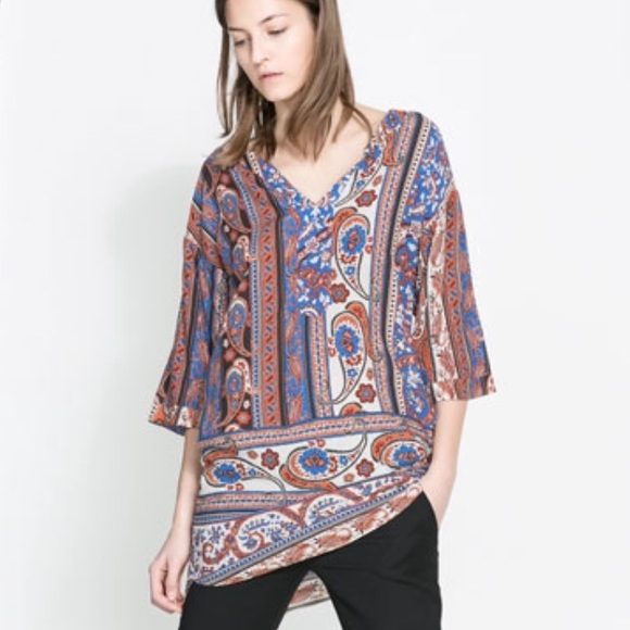 NWT 💕 ZARA BASIC TUNIC TOP/DRESS with POCKETS❤️.