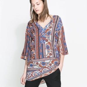 NWT 💕 ZARA BASIC TUNIC TOP/DRESS with POCKETS❤️.