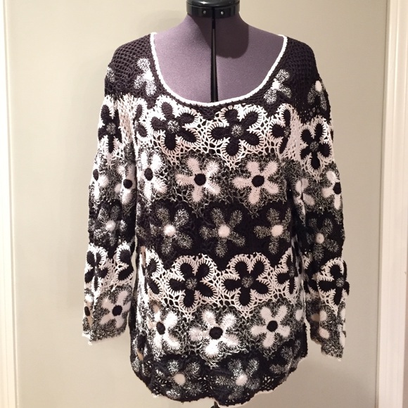Flowered Crochet Talbot's Sweater